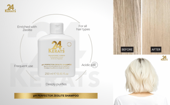 Balancing Shampoo with Zeolite – pH 4.0–5.0 | Volcanic Mineral Formula | Deeply Purifies Scalp & Hair | Cuticle Sealing | 8.45 fl oz | Sulfate-Free, Silicone-Free, Paraben-Free